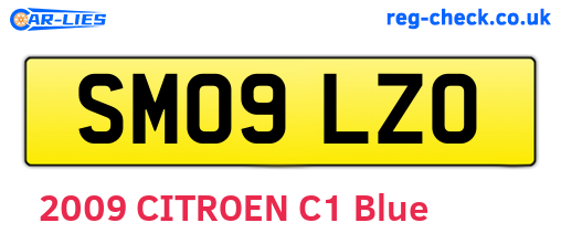 SM09LZO are the vehicle registration plates.