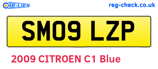 SM09LZP are the vehicle registration plates.