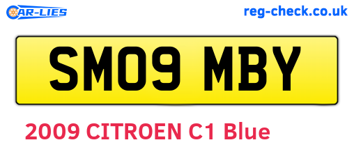 SM09MBY are the vehicle registration plates.