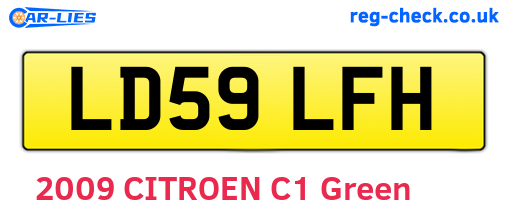 LD59LFH are the vehicle registration plates.