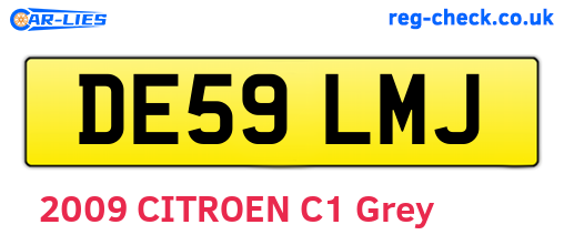 DE59LMJ are the vehicle registration plates.