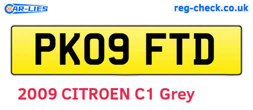 PK09FTD are the vehicle registration plates.