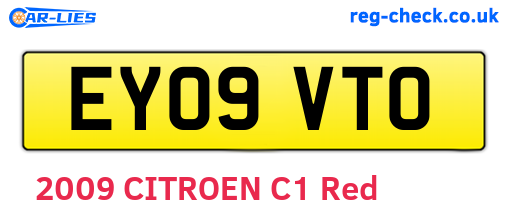 EY09VTO are the vehicle registration plates.