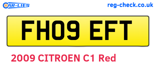 FH09EFT are the vehicle registration plates.