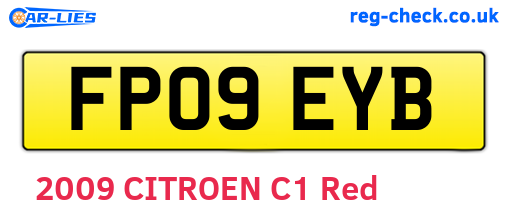 FP09EYB are the vehicle registration plates.