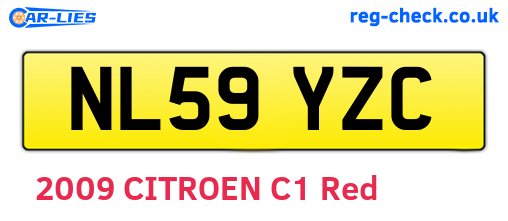 NL59YZC are the vehicle registration plates.