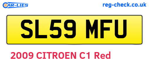SL59MFU are the vehicle registration plates.