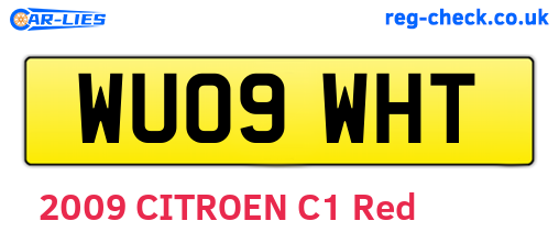 WU09WHT are the vehicle registration plates.