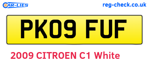 PK09FUF are the vehicle registration plates.