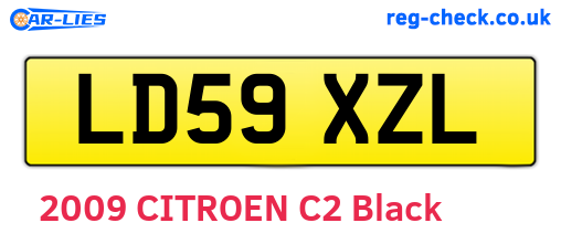 LD59XZL are the vehicle registration plates.