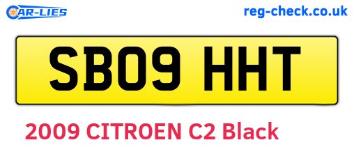 SB09HHT are the vehicle registration plates.