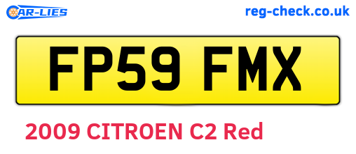 FP59FMX are the vehicle registration plates.