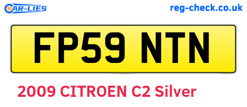 FP59NTN are the vehicle registration plates.
