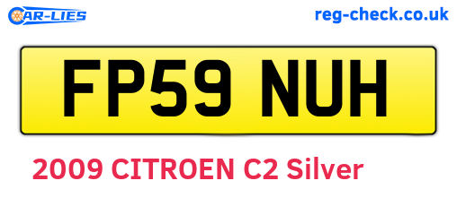 FP59NUH are the vehicle registration plates.