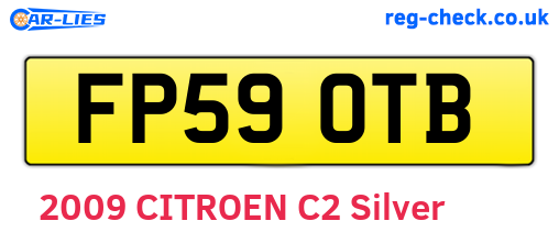 FP59OTB are the vehicle registration plates.