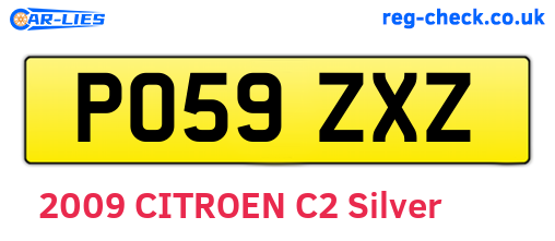 PO59ZXZ are the vehicle registration plates.