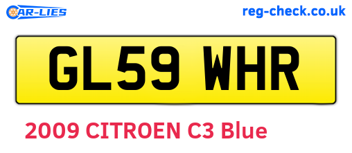 GL59WHR are the vehicle registration plates.