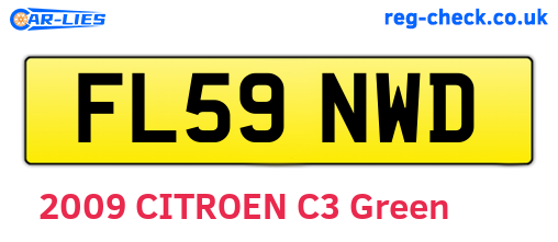 FL59NWD are the vehicle registration plates.