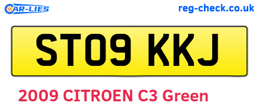 ST09KKJ are the vehicle registration plates.