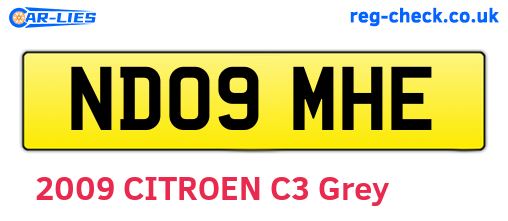 ND09MHE are the vehicle registration plates.