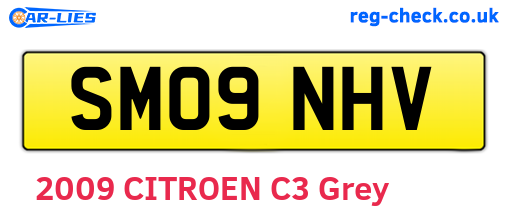 SM09NHV are the vehicle registration plates.