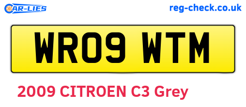 WR09WTM are the vehicle registration plates.
