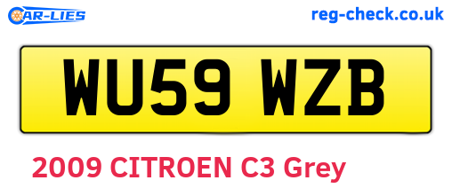 WU59WZB are the vehicle registration plates.