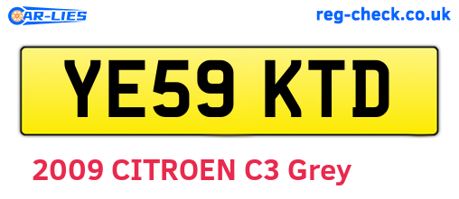YE59KTD are the vehicle registration plates.