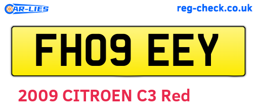 FH09EEY are the vehicle registration plates.
