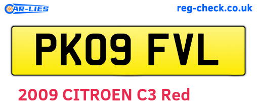 PK09FVL are the vehicle registration plates.