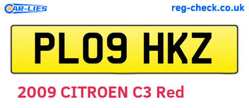 PL09HKZ are the vehicle registration plates.