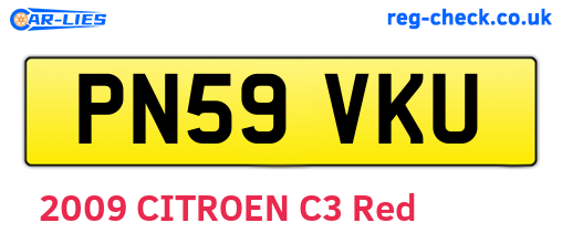 PN59VKU are the vehicle registration plates.