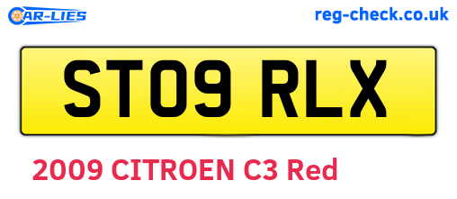 ST09RLX are the vehicle registration plates.
