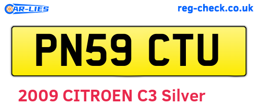 PN59CTU are the vehicle registration plates.