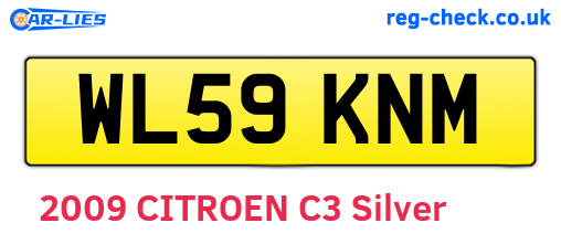 WL59KNM are the vehicle registration plates.