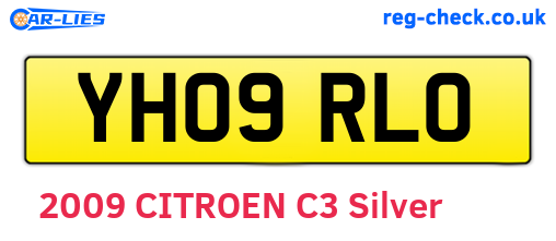 YH09RLO are the vehicle registration plates.