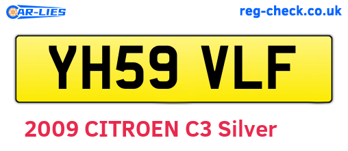 YH59VLF are the vehicle registration plates.