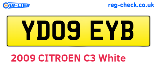 YD09EYB are the vehicle registration plates.