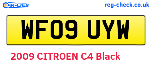 WF09UYW are the vehicle registration plates.