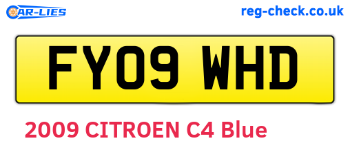 FY09WHD are the vehicle registration plates.