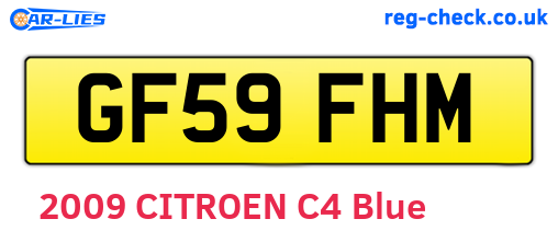 GF59FHM are the vehicle registration plates.