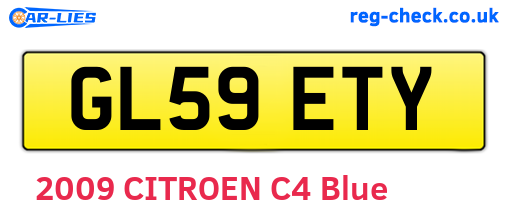GL59ETY are the vehicle registration plates.
