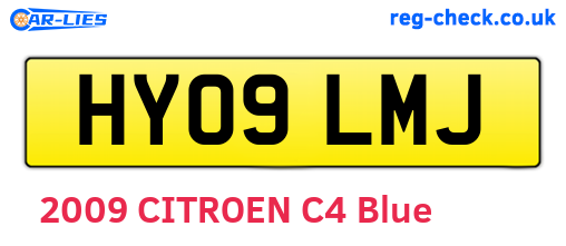 HY09LMJ are the vehicle registration plates.