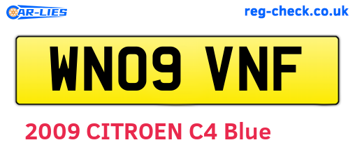 WN09VNF are the vehicle registration plates.