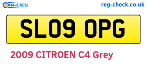 SL09OPG are the vehicle registration plates.