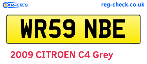 WR59NBE are the vehicle registration plates.