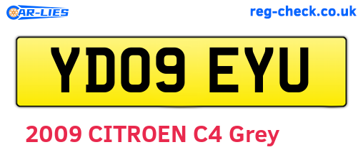 YD09EYU are the vehicle registration plates.