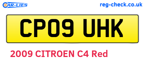 CP09UHK are the vehicle registration plates.