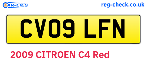 CV09LFN are the vehicle registration plates.