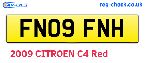 FN09FNH are the vehicle registration plates.